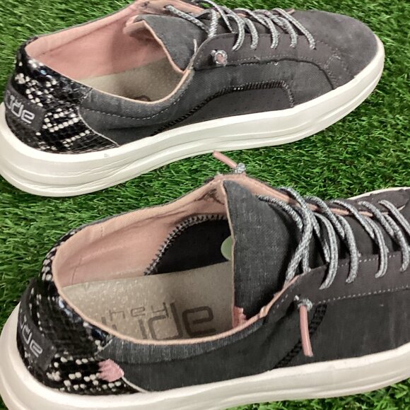 Hey Dude Karina "Jet Black" Canvas Ultralight Outsole 9 - Picture 9 of 12